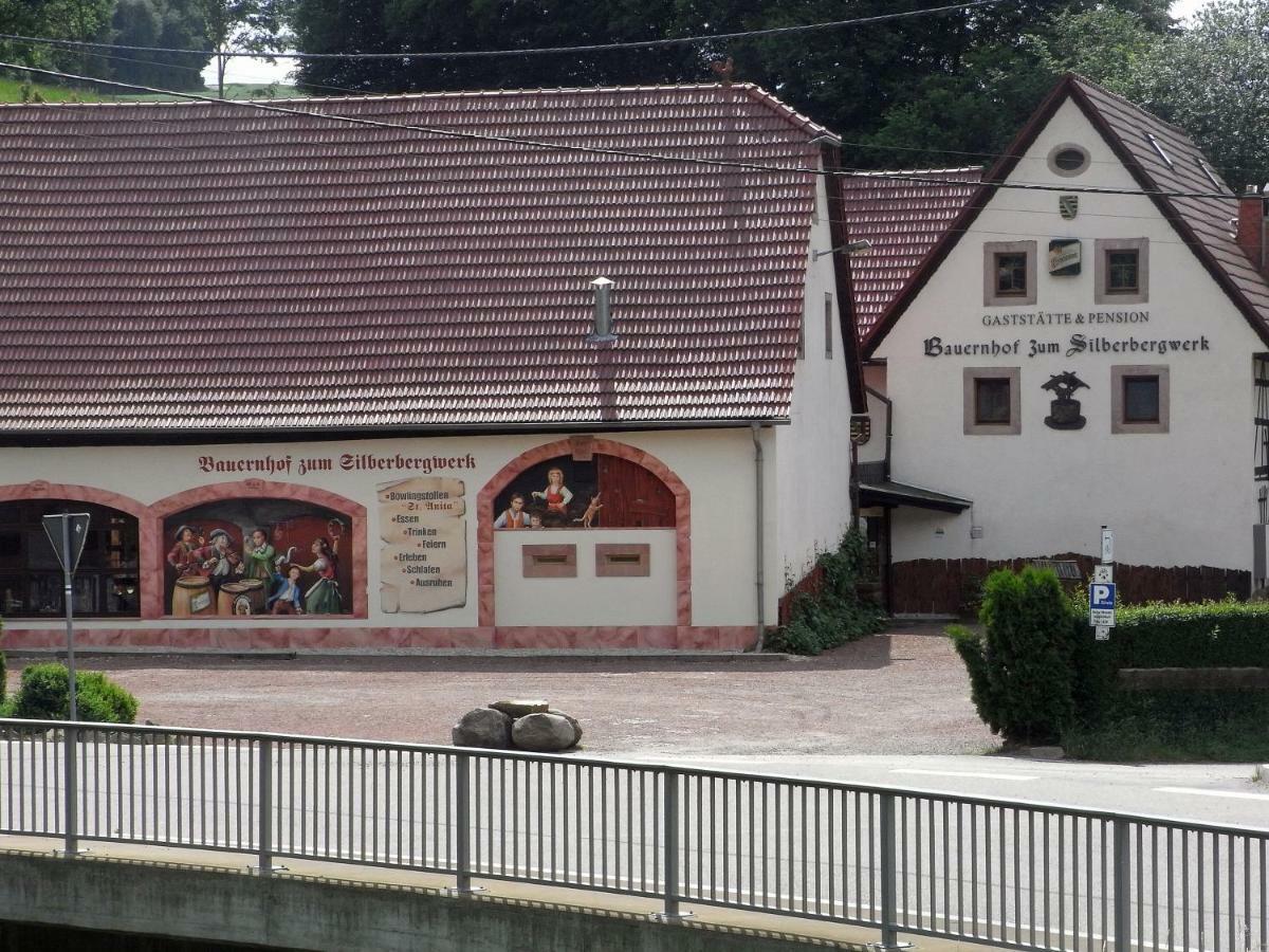 Restaurant & Pension "Bauernhof Zum Silberbergwerk" Limabach - Oberfrohna Exteriör bild