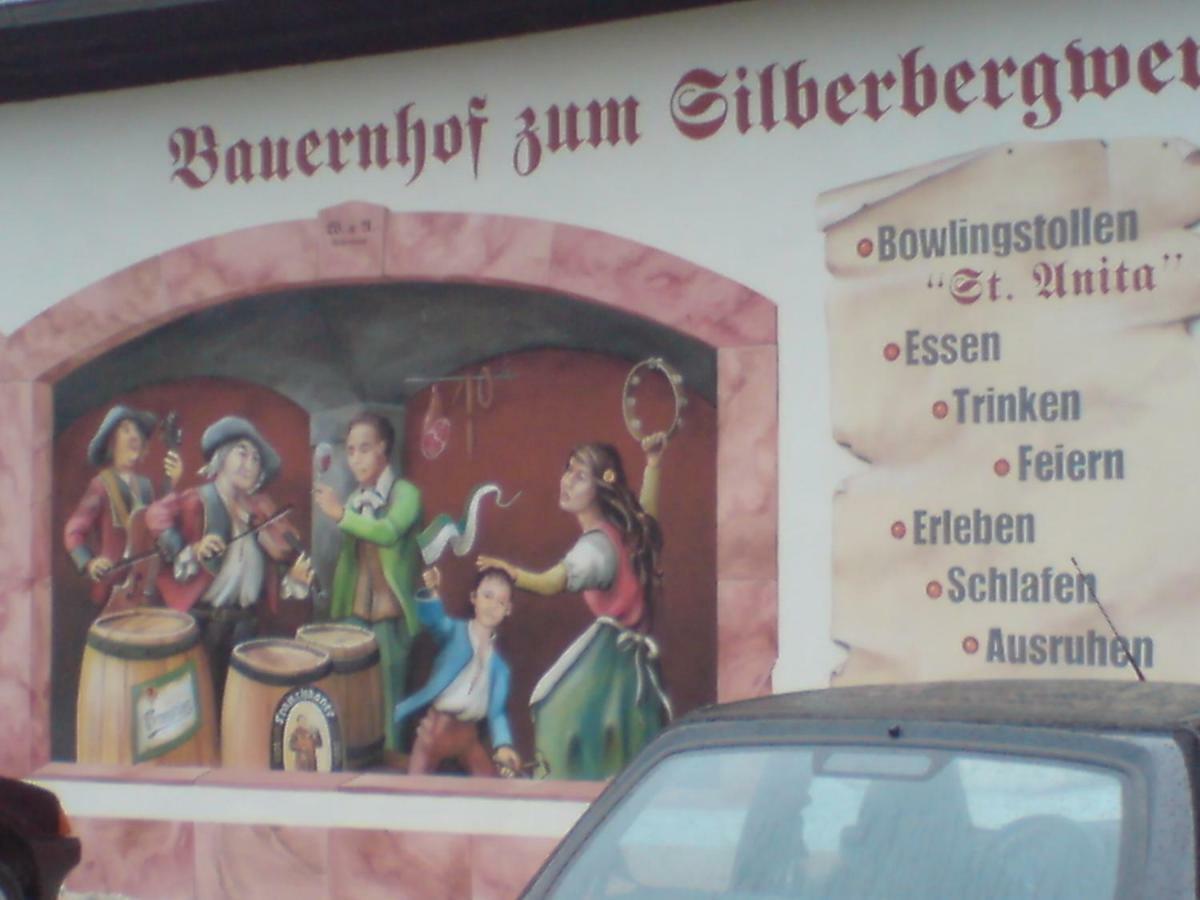 Restaurant & Pension "Bauernhof Zum Silberbergwerk" Limabach - Oberfrohna Exteriör bild